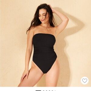 Elegant Black One-Piece Swimsuit